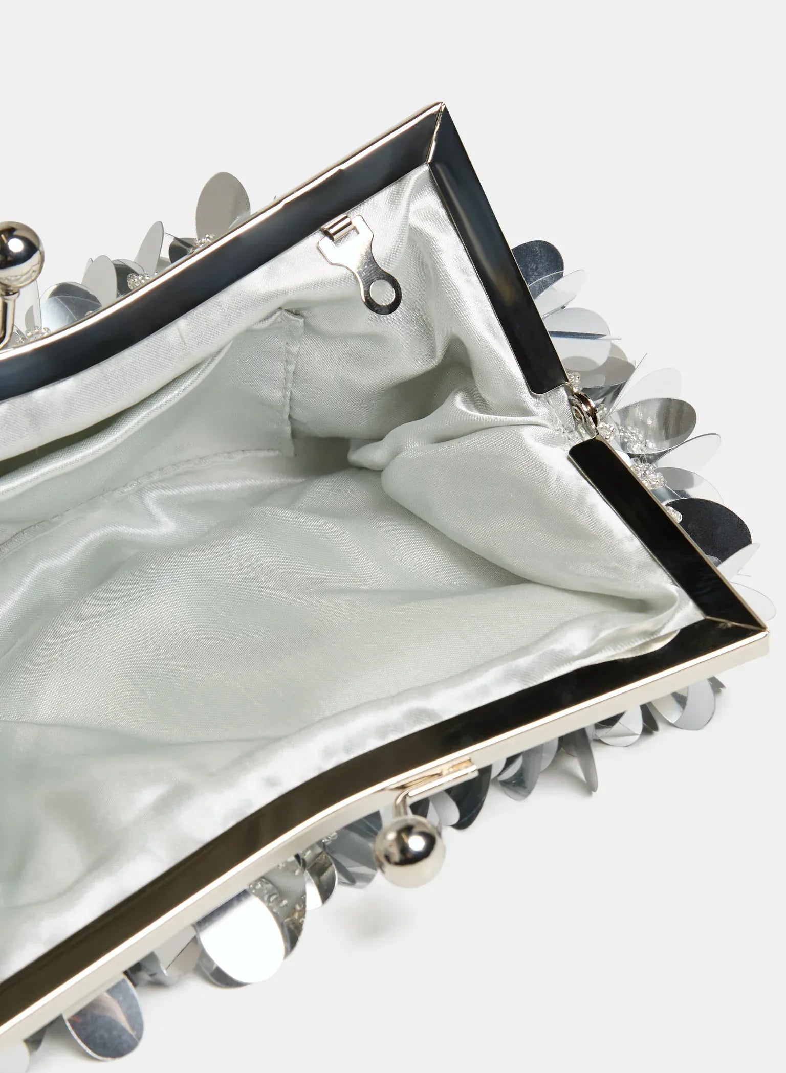 Bags Silver SILVER MUSE SPARKLY CLUTCH BAG