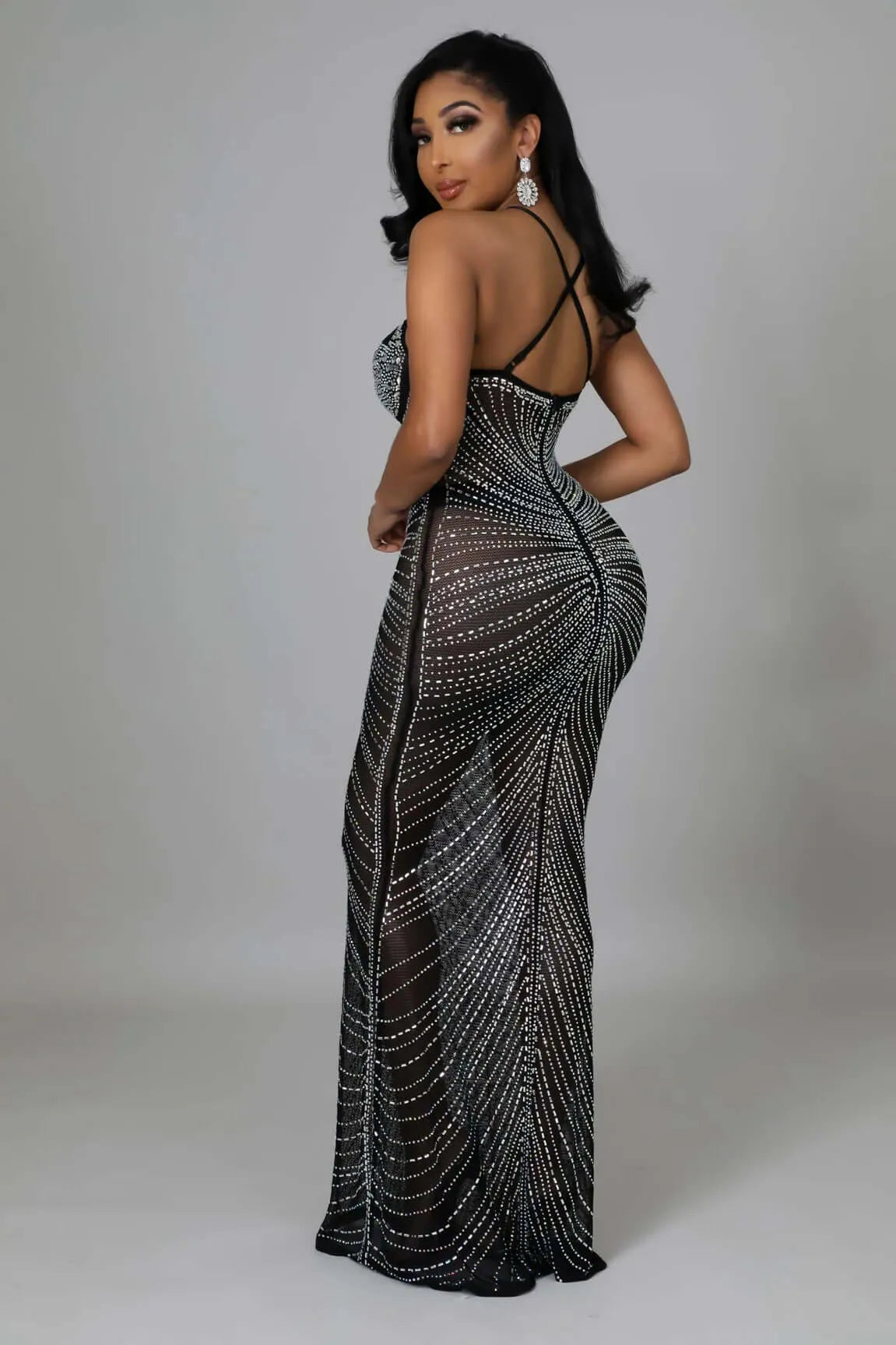 Dresses PERFECT MUSE RHINESTONE MAXI DRESS