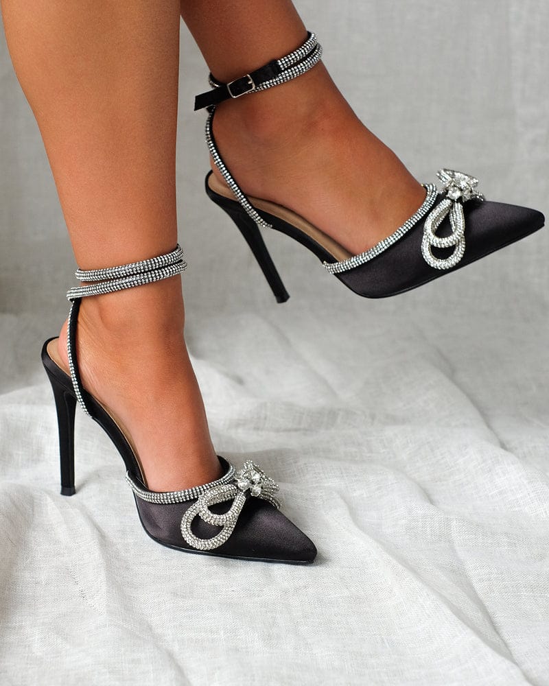 Shoes AMAYA RHINESTONE BOW HEELS