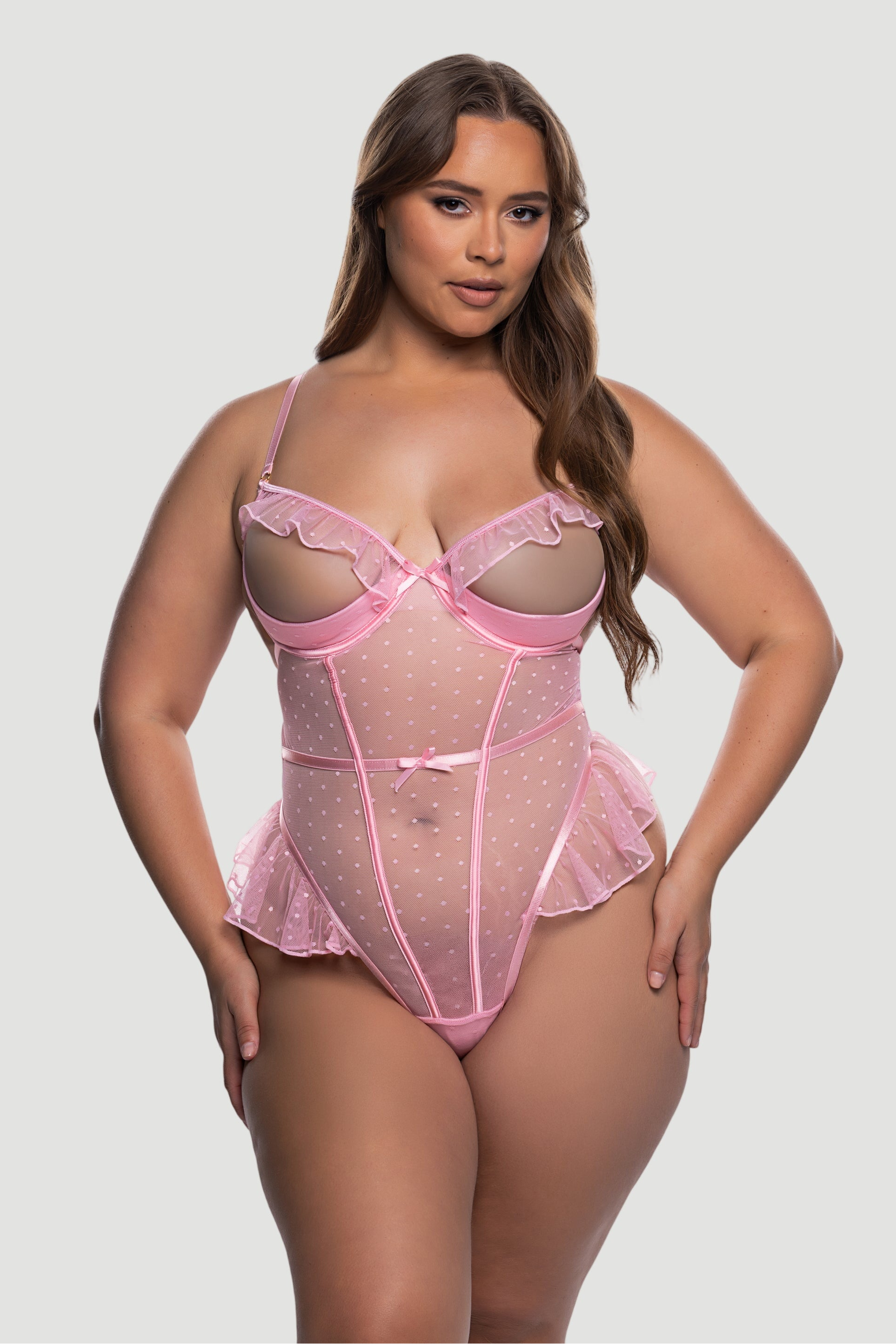 Ruffle Thong Teddy Lingerie