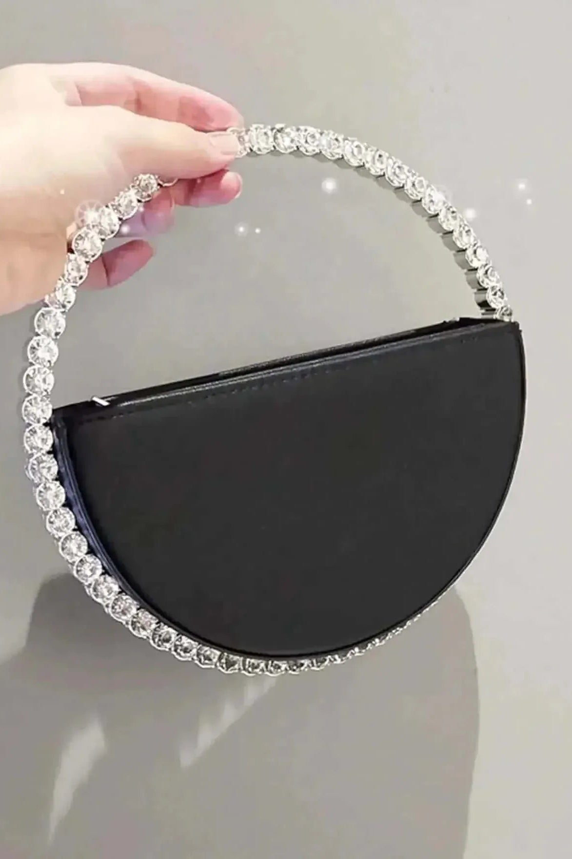 Bags Black ARIA RHINESTONE CLUTCH BAG