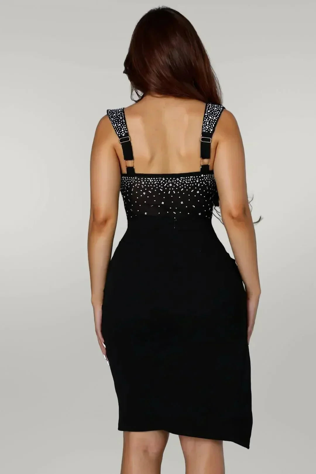 SOPHIA Rhinestone Bodysuit Skirt Set