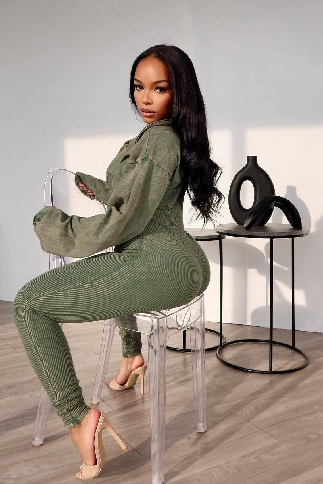 TOYA RIBBED CORSET JUMPSUIT