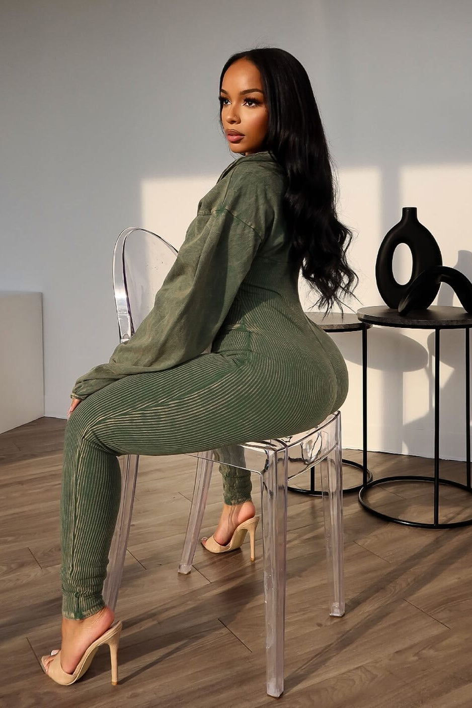 TOYA RIBBED CORSET JUMPSUIT