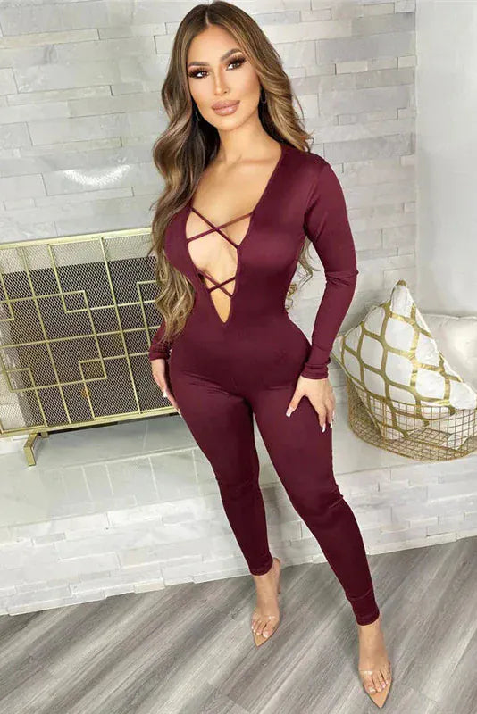 Jumpsuits MYA PLUNGE JUMPSUIT