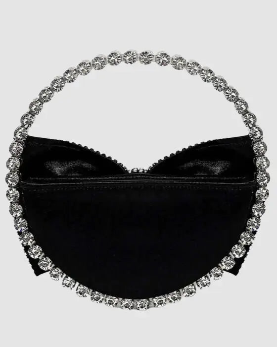 Bags Black ELINA RHINESTONE BOWTIE CLUTCH