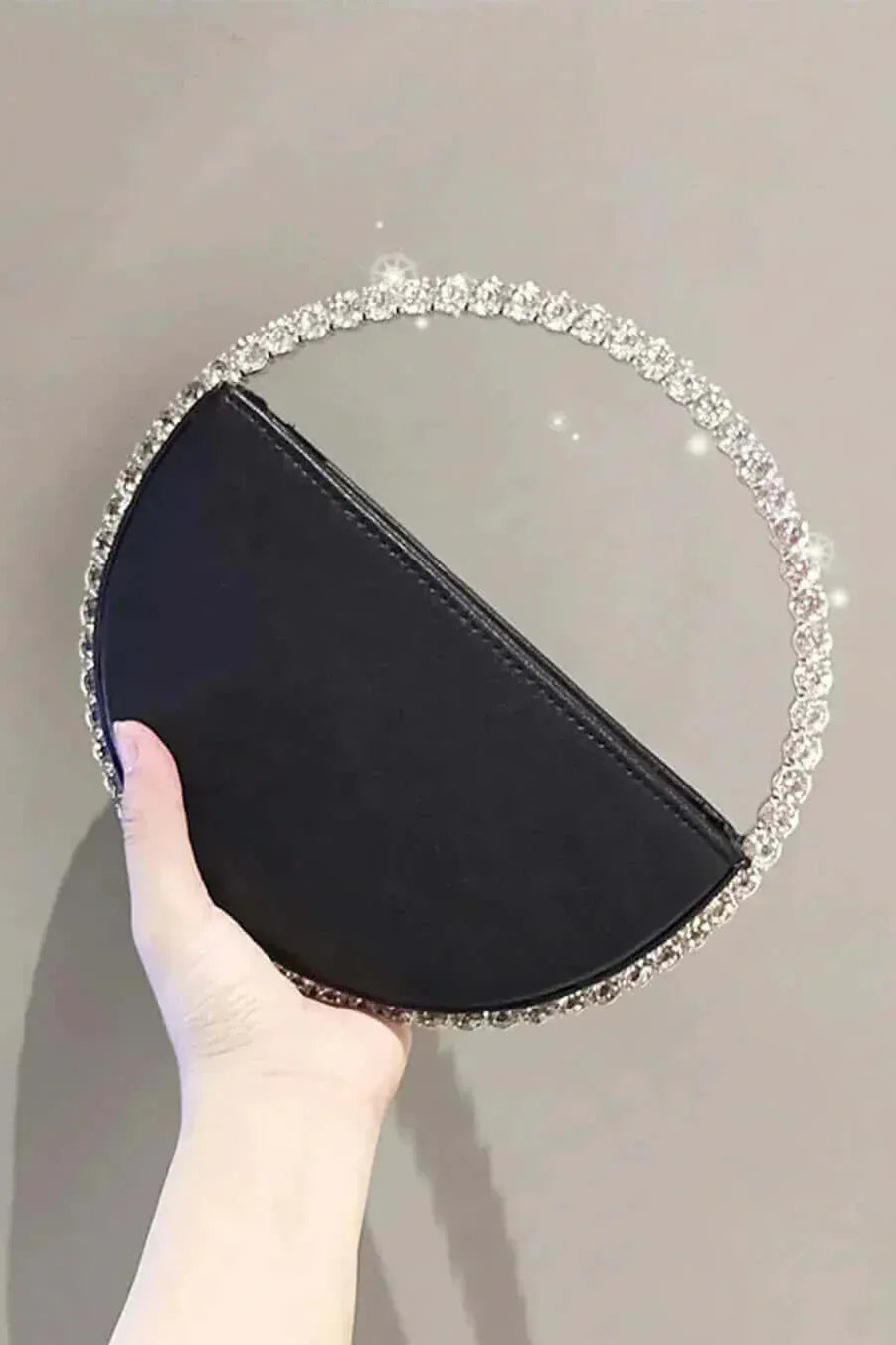 Bags Black ARIA RHINESTONE CLUTCH BAG