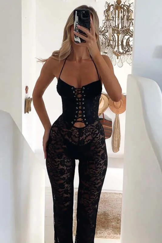 Jumpsuits OBSESSED LACE JUMPSUIT